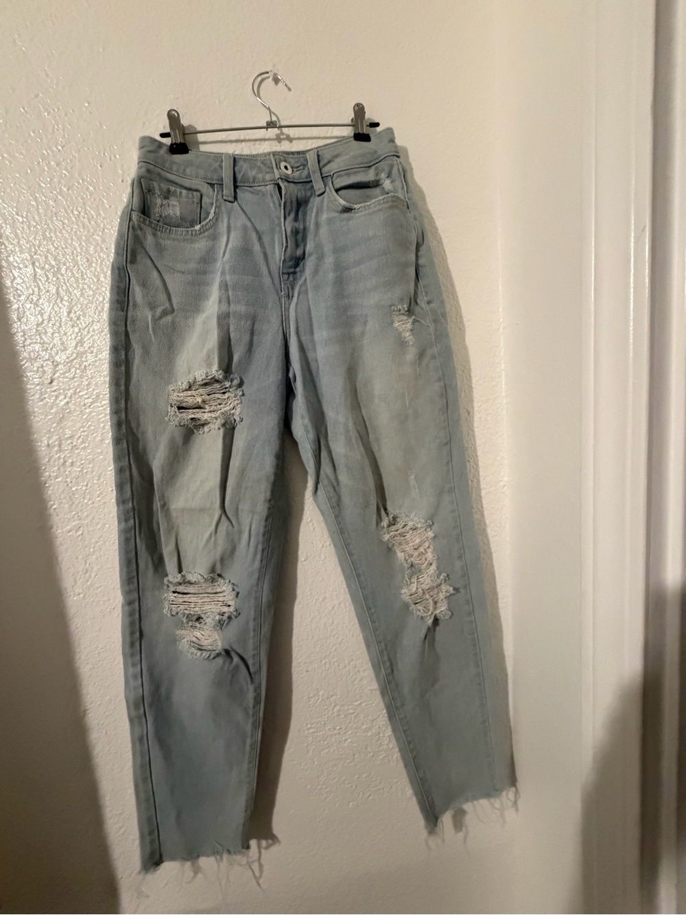 Arizona Light Blue Distressed Women's Jeans
